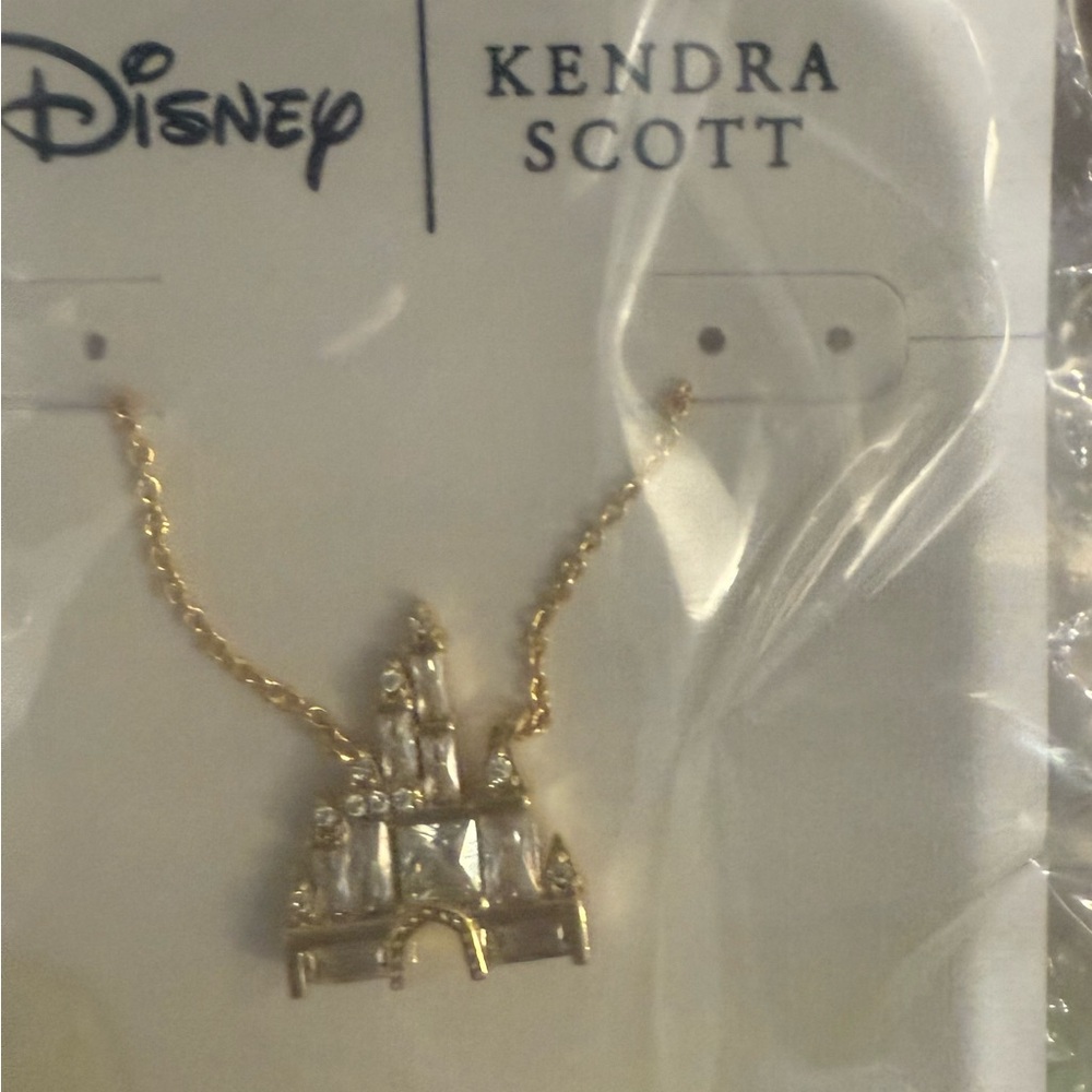 Kendra Scott Gold Disney Castle Necklace - Picture 2 of 4